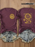 Double-Sided Printed Colored Cotton T-Shirt Comfortable Stylish With Minimalist Design Casual & Versatile INS Style